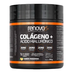 Colágeno + Ácido Hialurônico Renova Be Sabor Tangerina 216g