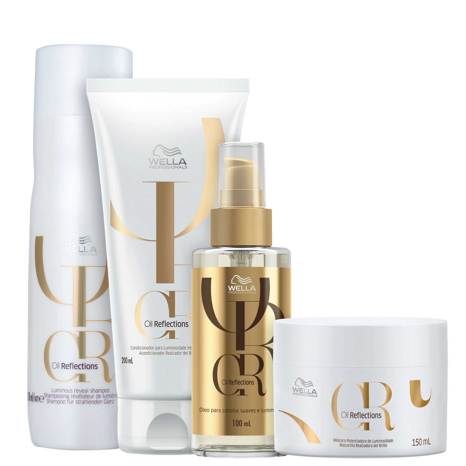 Kit Wella Professionals Oil Reflections Luminous (4 Produtos)