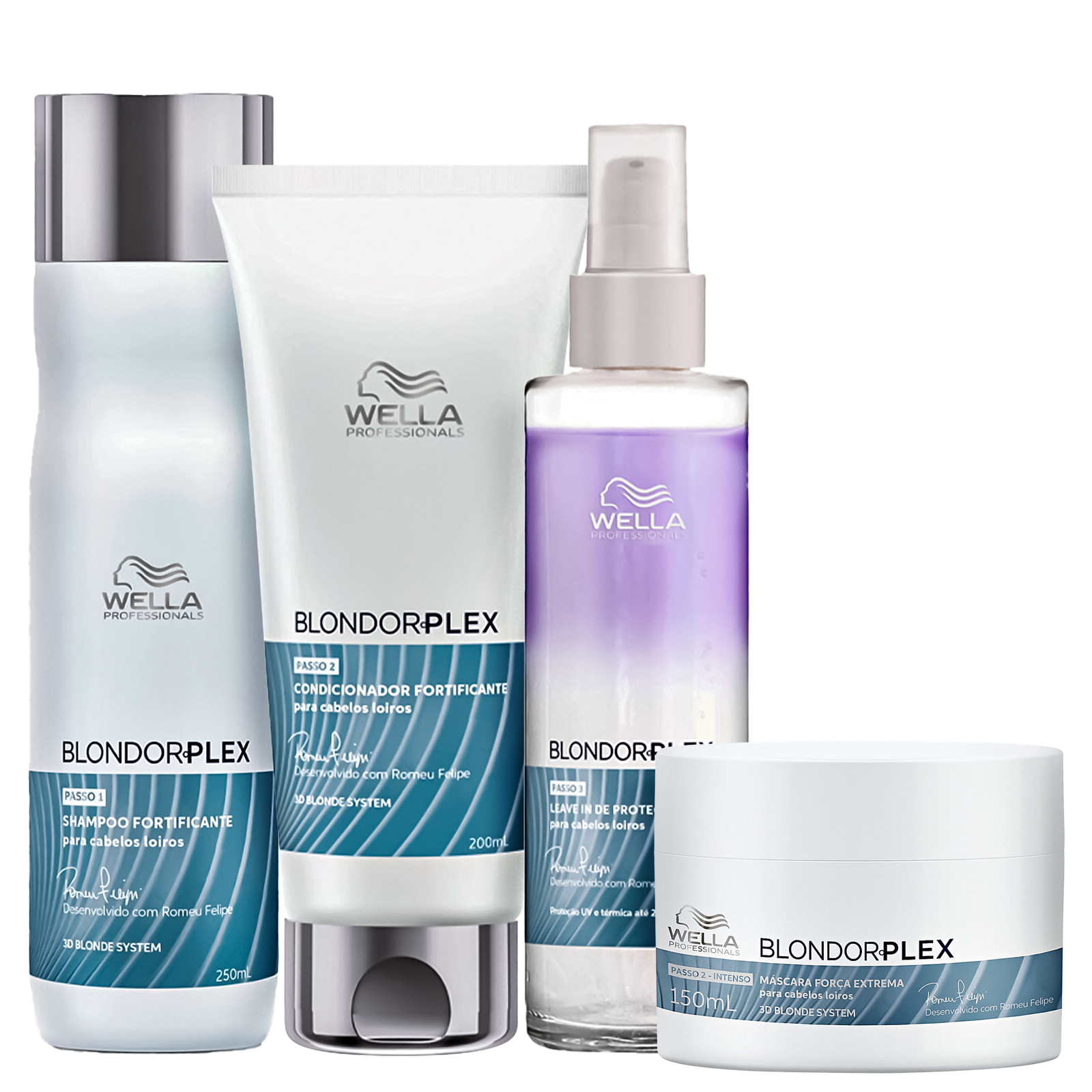 Kit Wella Professionals BlondorPlex Care Squad (4 Produtos)